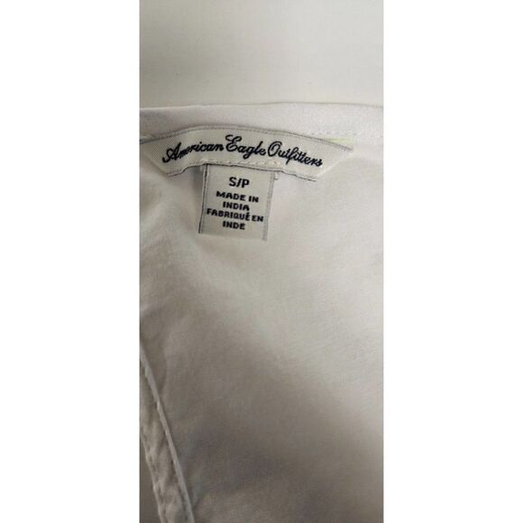 American Eagle Outfitters Flowy 3/4 Sleeve Baby Doll White Blouse Size S/P - Picture 7 of 7